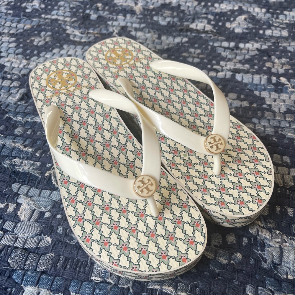 Tory Burch Wedge Flip Flops